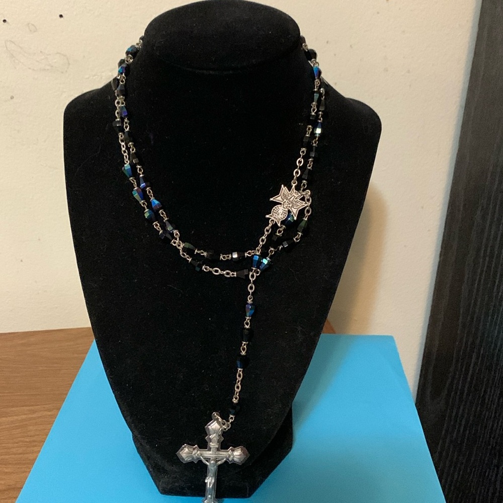 Beautiful rosary crucifix 30”*